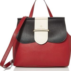 Nanette Lepore medium backpack Red/Black/Bone